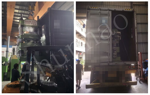 Shunhao 300 tons melamine molding machine shipment