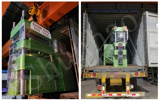 Shunhao 500 tons melamine tableware molding machine shipment Shunhao 500 tons melamine tableware molding machine shipment
