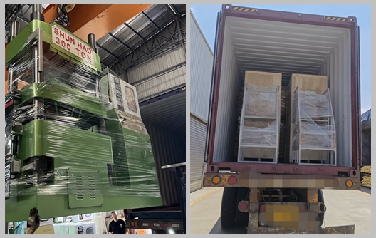 Pengiriman Mesin Press Peralatan Makan Melamin 300 Ton dan Mesin Pemanas Awal