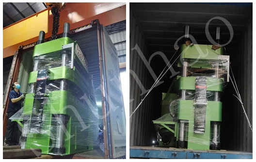 Pengiriman Pabrik Shunhao untuk Mesin Cetak Peralatan Makan Melamin 500 ton