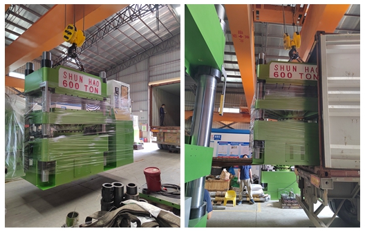 Pengiriman Mesin Cetak Peralatan Makan Melamin 600 Ton - Pabrik Shunhao