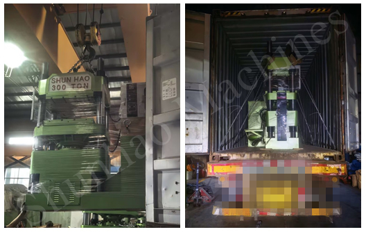 Pengiriman Mingguan Shunhao: Mesin Cetak Peralatan Makan Melamin dan Mesin Kompresi Tutup Dudukan Toilet